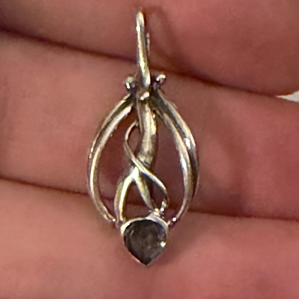 Tanzanite Silver Heart Pendant